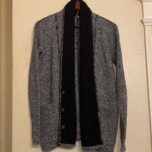 LuLuLemon Speckled Gray Marled Knit Wrap Sweater